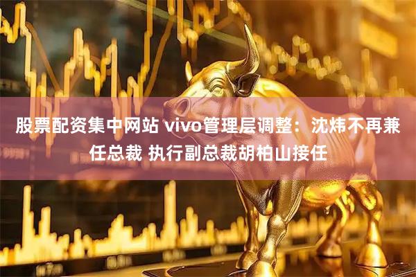 股票配资集中网站 vivo管理层调整：沈炜不再兼任总裁 执行副总裁胡柏山接任